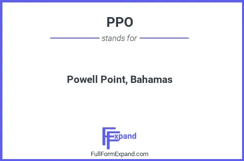 Full form of PPO