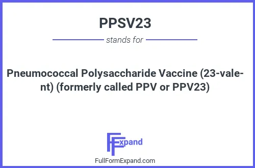 Full form of PPSV23