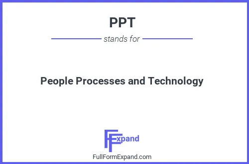 Full form of PPT