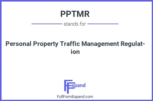 Full form of PPTMR