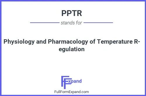 Full form of PPTR
