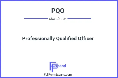 Full form of PQO