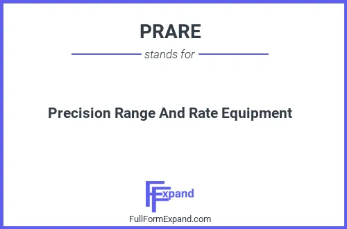 Full form of PRARE