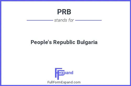 Full form of PRB
