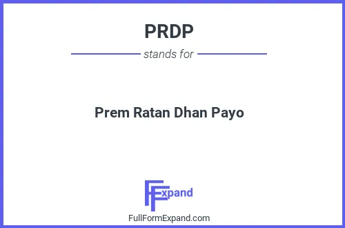 Full form of PRDP