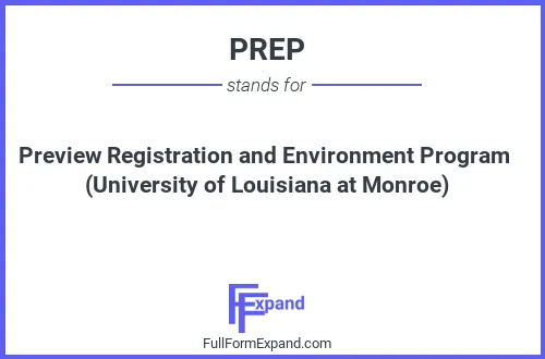 Full form of PREP