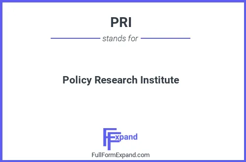 Full form of PRI
