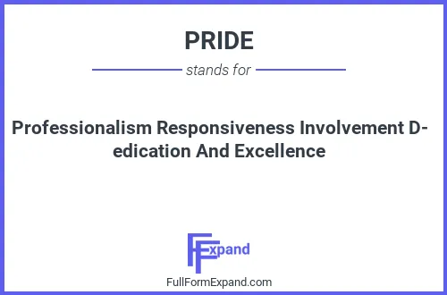 Full form of PRIDE