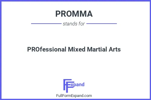 Full form of PROMMA