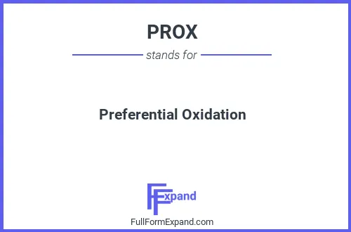 Full form of PROX