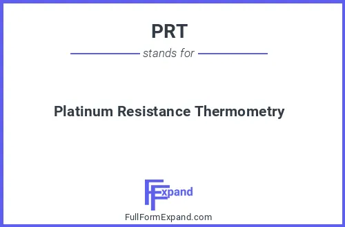 Full form of PRT