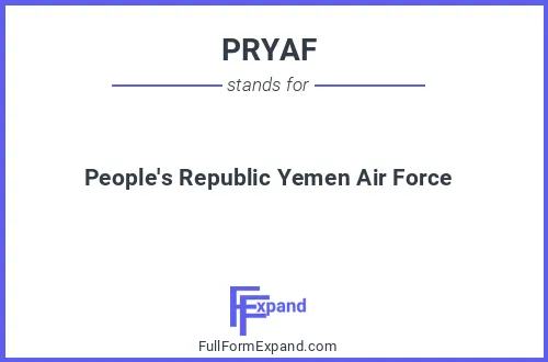 Full form of PRYAF