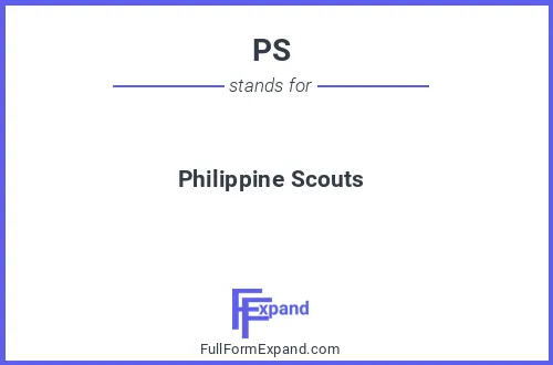 Full form of PS