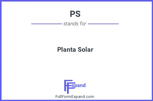 Full form of PS