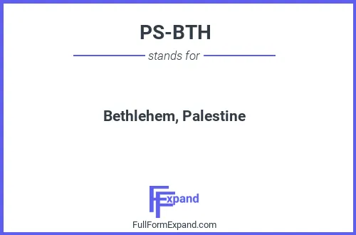 Full form of PS-BTH