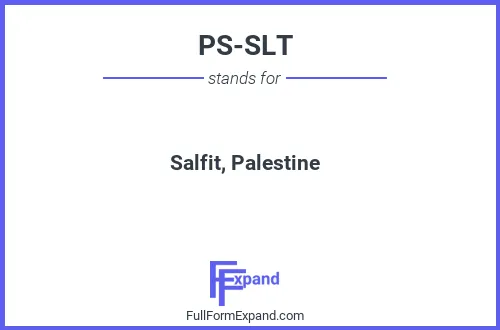 Full form of PS-SLT
