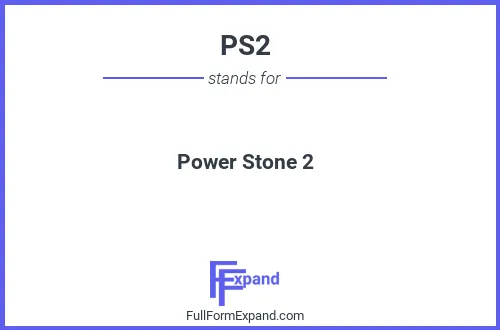 Full form of PS2