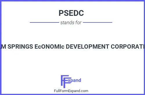 Full form of PSEDC