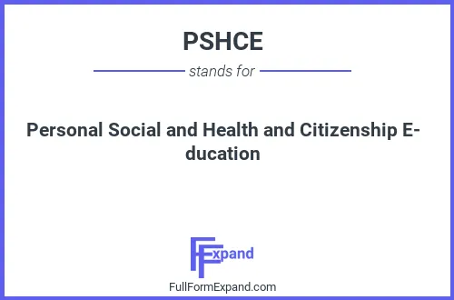 Full form of PSHCE