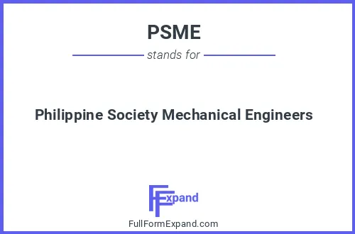 Full form of PSME