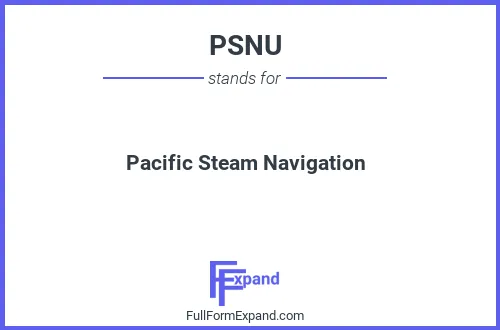Full form of PSNU