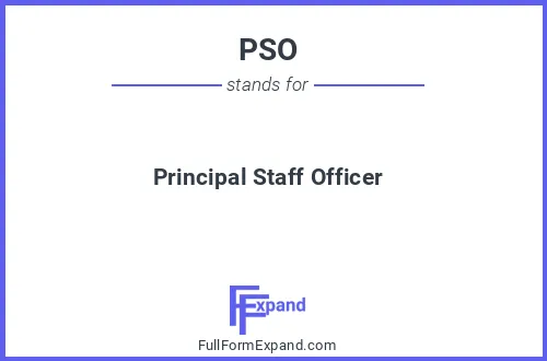 Full form of PSO