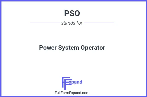 Full form of PSO