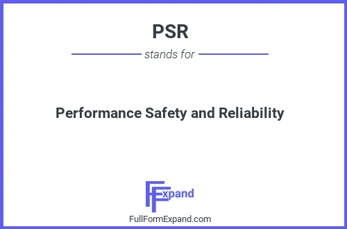 Full form of PSR