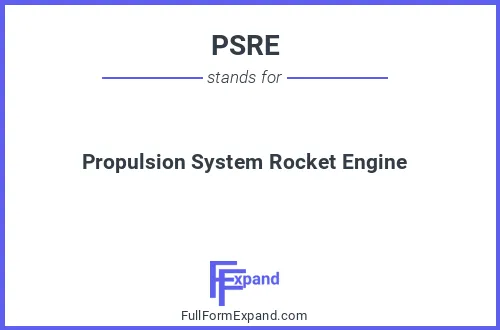Full form of PSRE