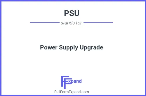 Full form of PSU