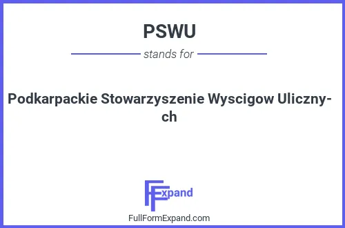 Full form of PSWU