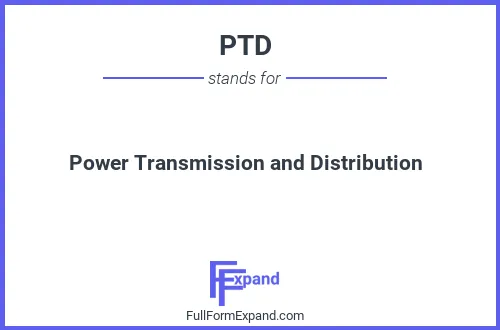 Full form of PTD