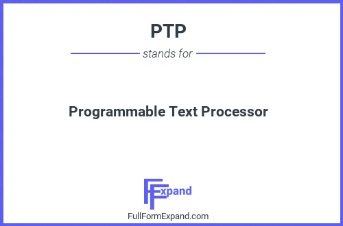Full form of PTP