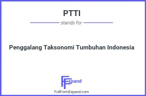 Full form of PTTI