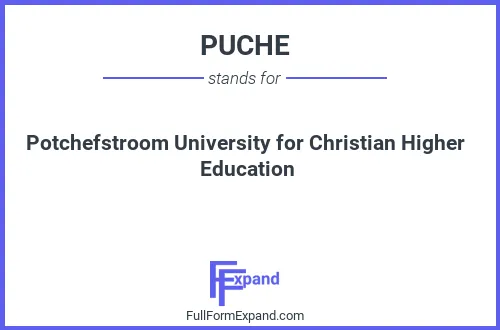 Full form of PUCHE
