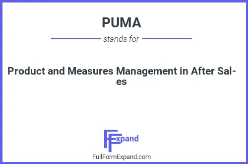 Full form of PUMA