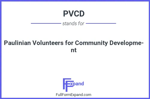Full form of PVCD