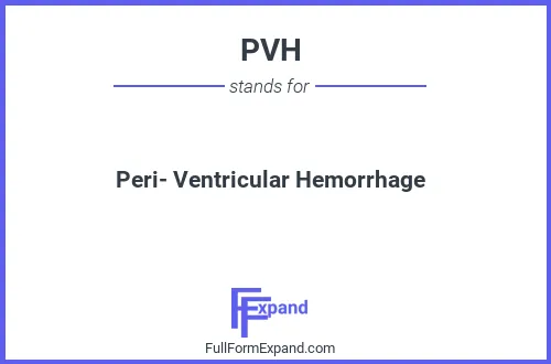 Full form of PVH