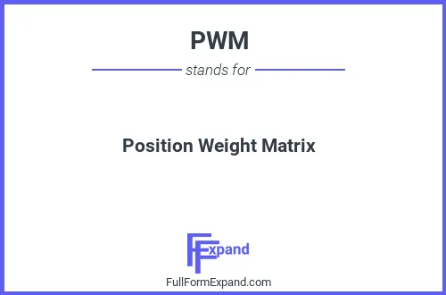 Full form of PWM