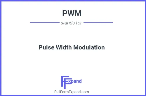 Full form of PWM