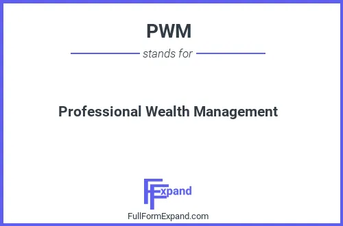 Full form of PWM