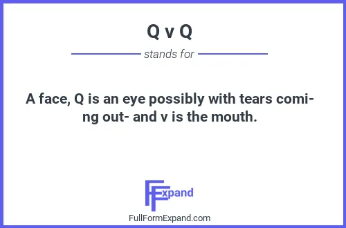 Full form of Q v Q