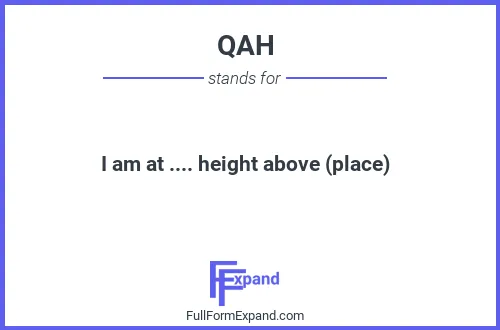 Full form of QAH