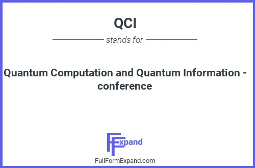 Full form of QCI