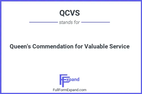 Full form of QCVS
