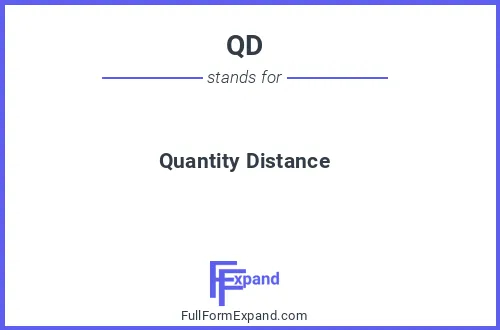 Full form of QD