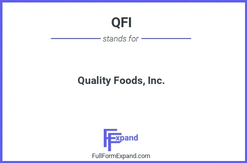Full form of QFI