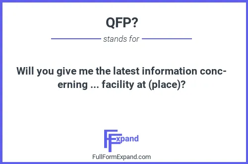Full form of QFP?