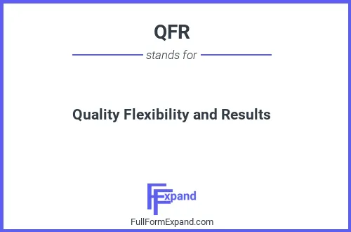 Full form of QFR