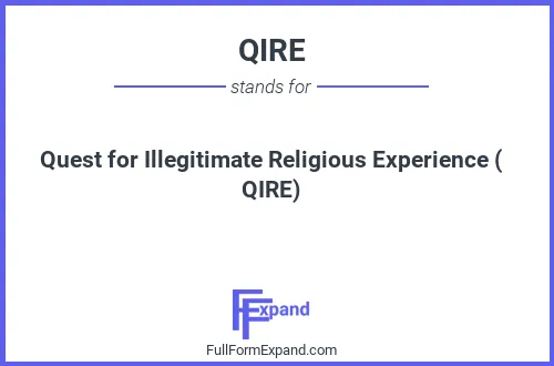 Full form of QIRE